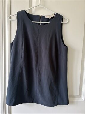 LOFT Dark grey Sleeveless Shell blouse